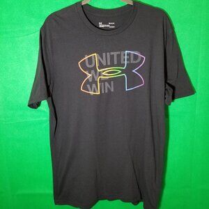 Under Armour United We Win Pride Black Men Medium Loose LGBTQ Dignity